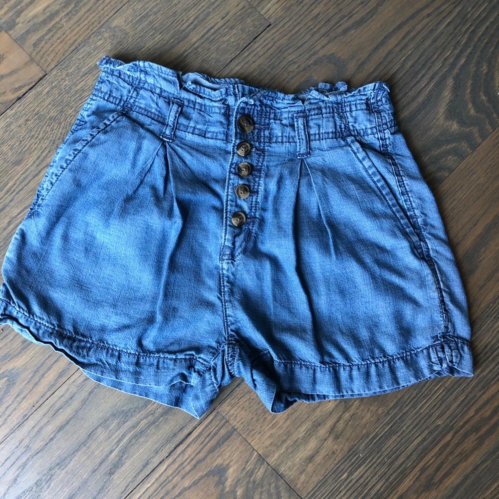 American Eagle Chambray Denim Shorts